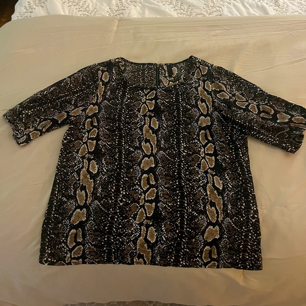 Vero Moda animal print satin top